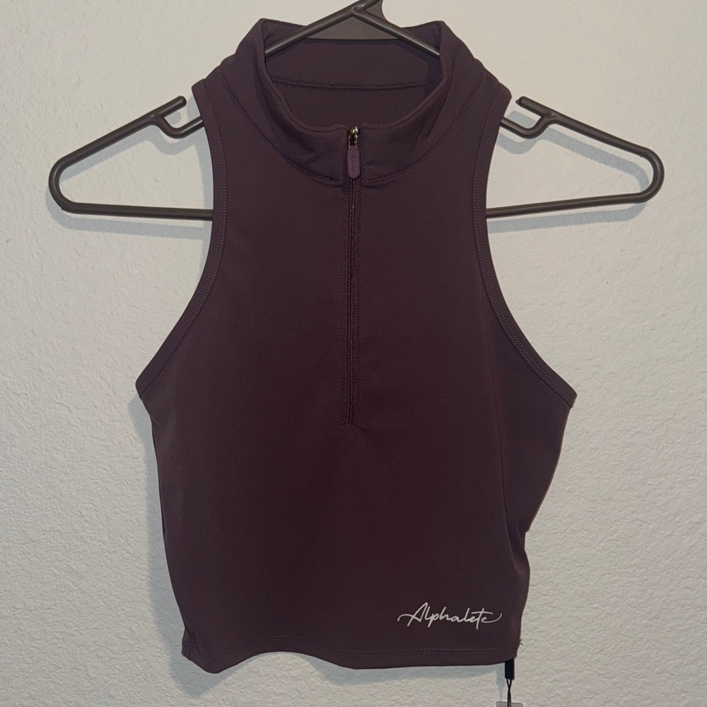 Alphalete Pulse Zip Tank Top